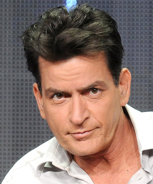 Charlie Sheen Short Straight    Ash Brunette