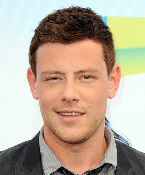 Corey Monteith Short Straight    Copper Brunette   Hairstyle