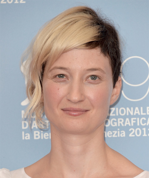 Alba Rohrwacher Short Straight    Brunette and Light Blonde Two-Tone   Hairstyle  