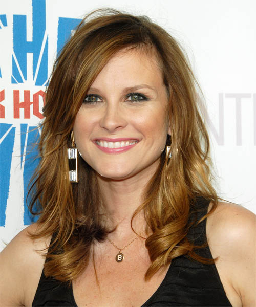 Bonnie Somerville Long Wavy   Dark Copper Blonde