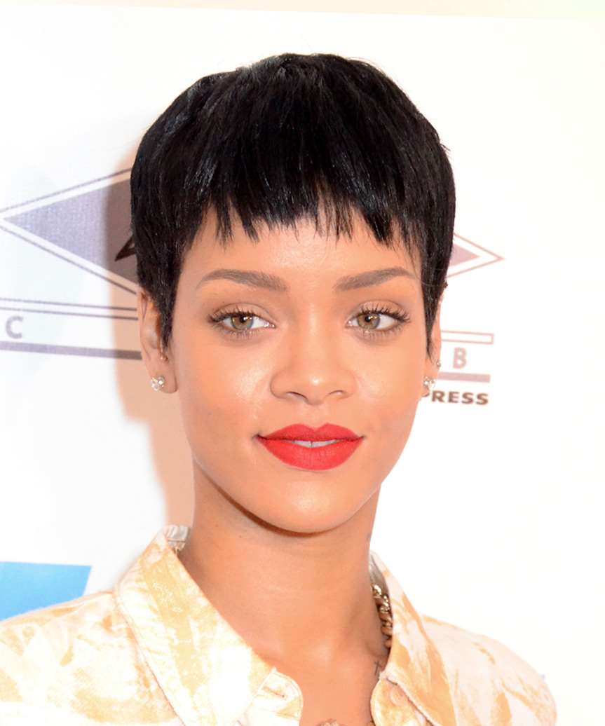 rihanna razor cut