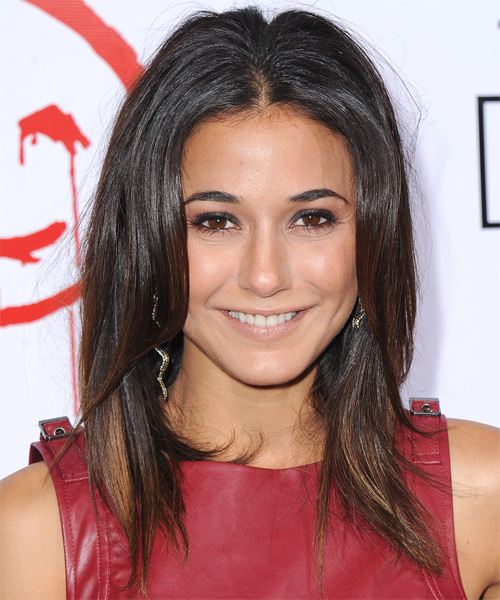 Emmanuelle Chriqui Long Straight   Dark Brunette