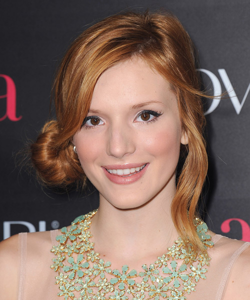 Bella Thorne Long Straight    Copper Red  Updo