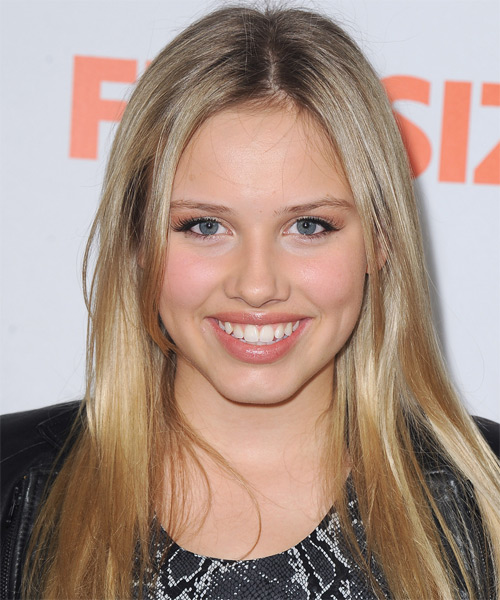 Gracie Dzienny Long Straight    Blonde   Hairstyle   with Light Blonde Highlights