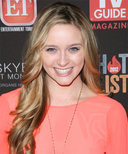 Greer Grammer Long Straight    Honey Blonde   Hairstyle   with Light Blonde Highlights