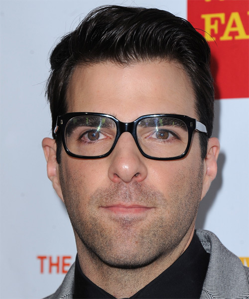 Zachary Quinto  Short Straight   Black    Hairstyle