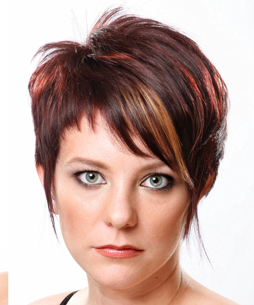 Choppy And Highlighted Short Layered Hairstyle With Definition