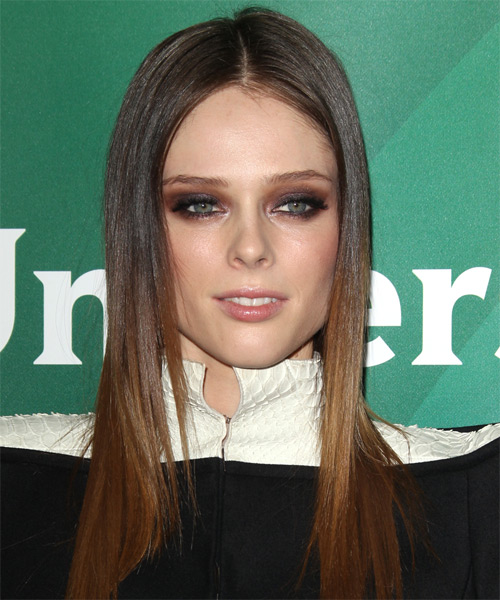 Coco Rocha Long Straight    Brunette   Hairstyle  
