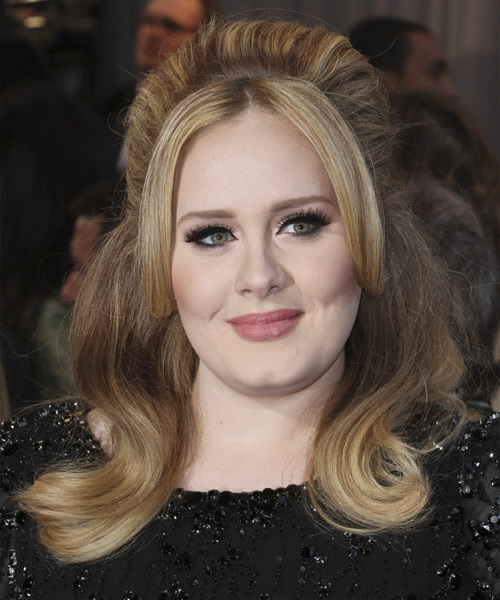 Adele Half Up Long Straight Hairstyle