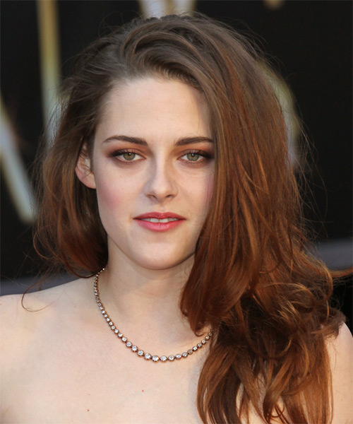 Kristen Stewart Long Straight Hairstyle.