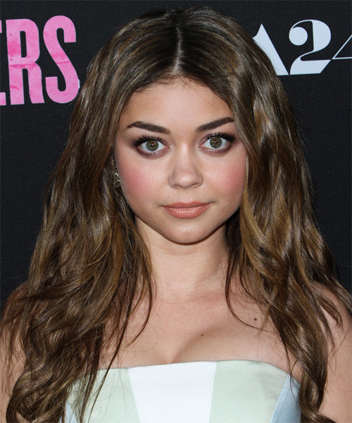 Sarah Hyland Long Wavy    Brunette   Hairstyle