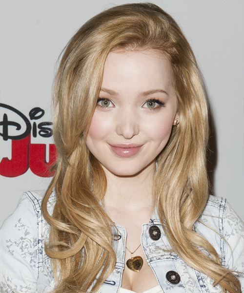Dove Cameron Long Straight   Light Champagne Blonde   Hairstyle