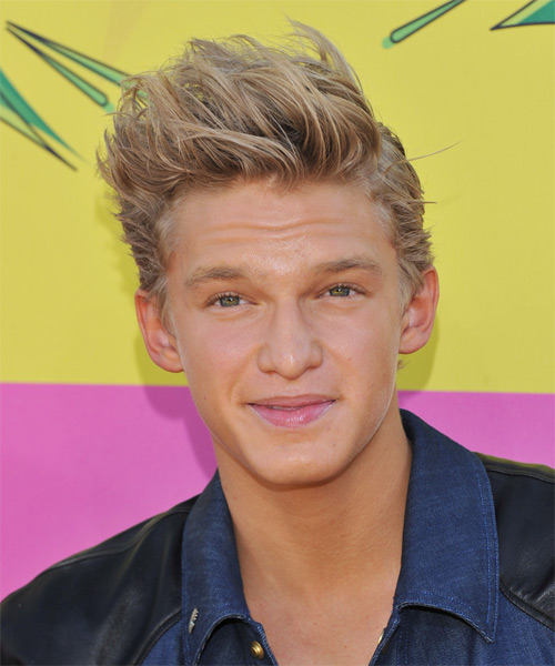 Cody Simpson Short Straight    Blonde   Hairstyle   with Light Blonde Highlights