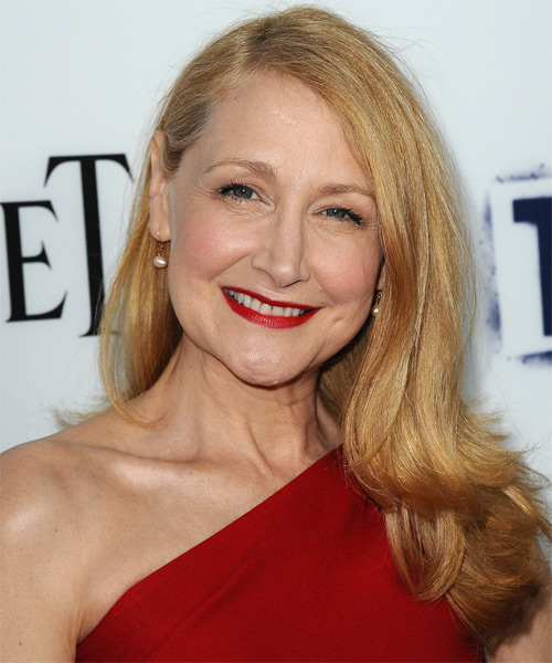 Patricia Clarkson Long Straight Copper Blonde Hairstyle