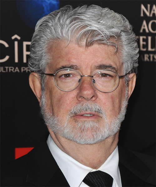 George Lucas Short Wavy Formal Hairstyle