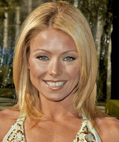 Kelly Ripa Medium Straight     Hairstyle