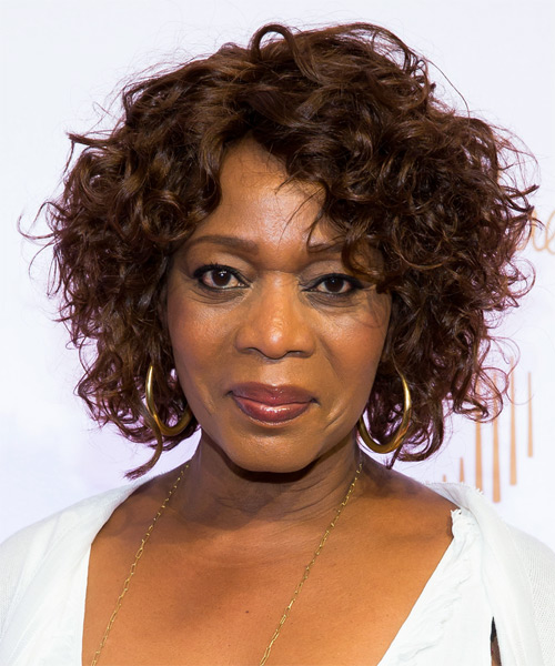 Alfre Woodard Short Curly     Hairstyle