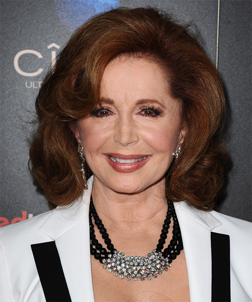 Suzanne Rogers Medium Wavy     Hairstyle