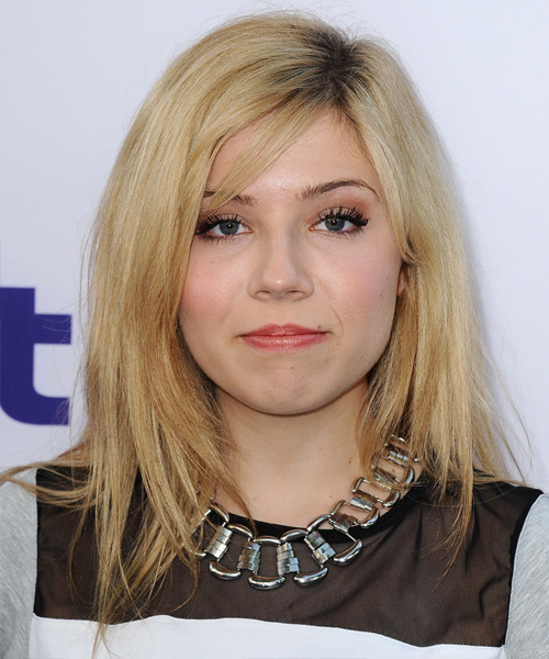 Jennette McCurdy Long Straight    Blonde   Hairstyle