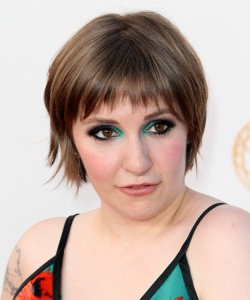 Lena Dunham Short Straight     Hairstyle