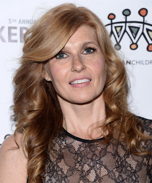 Connie Britton Long Curly Formal Hairstyle for Women Over 40