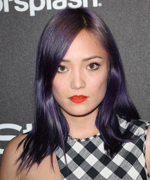 Pom Klementieff hairstyle - Jewel Tone Hair Color