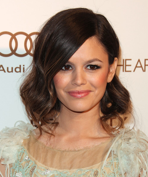 Rachel Bilson Medium Wavy Dark Brunette Hairstyle