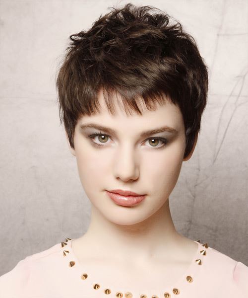 Short Tapered And Messy Textured Hairstyle