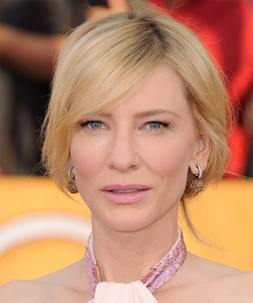 Cate Blanchett Blonde Faux Bob Updo