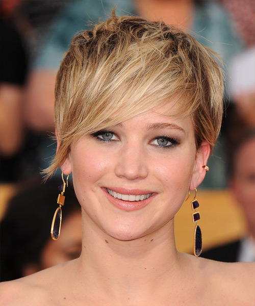 Jennifer Lawrence Short Straight hairstyle