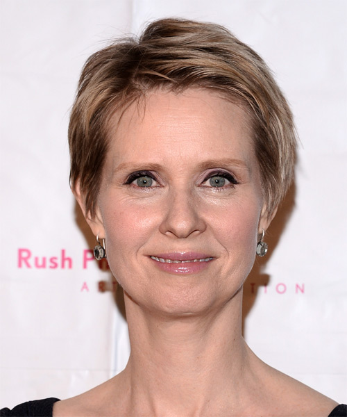 Cynthia Nixon Short Straight   Dark Golden Blonde