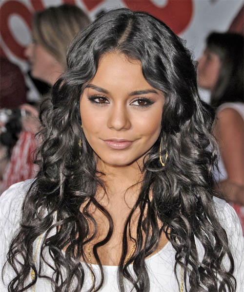 Vanessa Hudgens Long Curly     Hairstyle