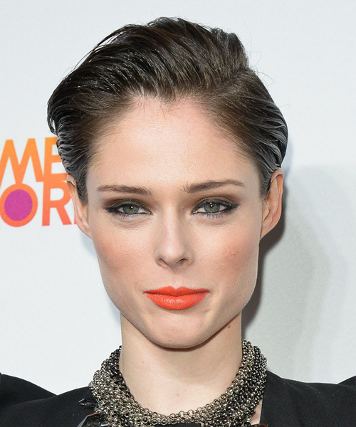 Coco Rocha Short Straight    Ash Brunette   Hairstyle