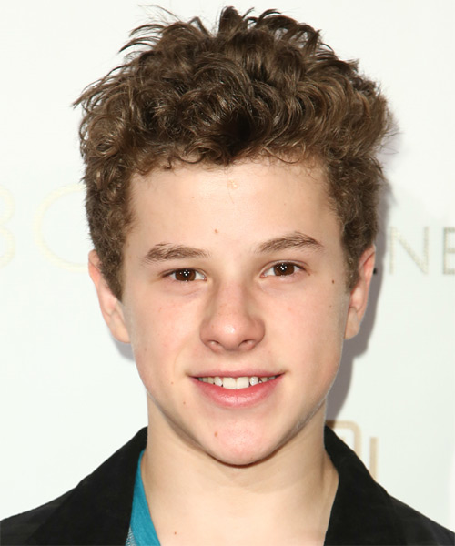 Nolan Gould Short Curly    Brunette   Hairstyle