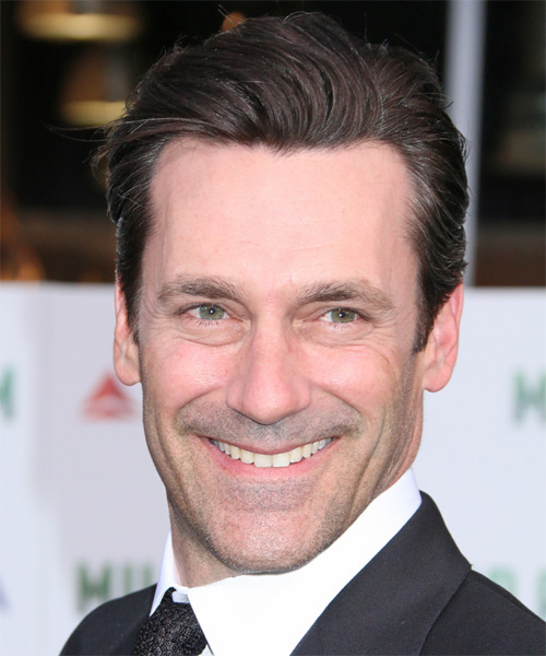 Jon Hamm Short Straight    Brunette