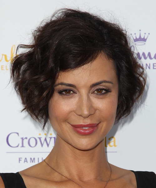 Catherine Bell Short Wavy   Dark Chocolate Brunette