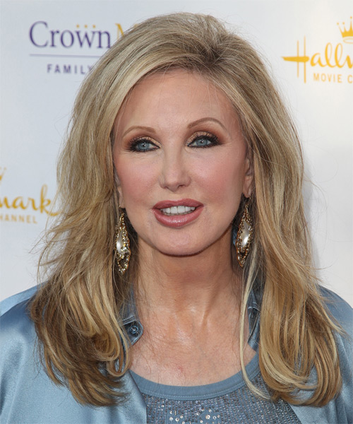 Morgan Fairchild Long Straight    Ash Blonde     with Light Blonde Highlights