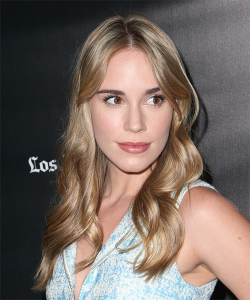 Christa B Allen Long Wavy Casual Hairstyle - Blonde Hair Color