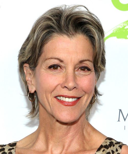 Wendie Malick Layered   Grey Pixie - side on view