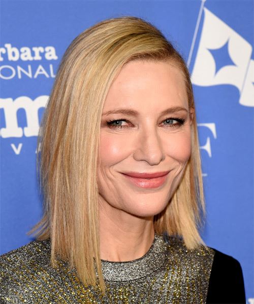 Cate Blanchett Sleek Medium-Length Bob Haircut - side on view