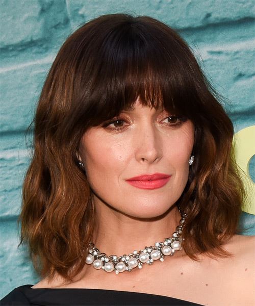 Rose Byrne Shoulder-Length Hairstyle - side on view