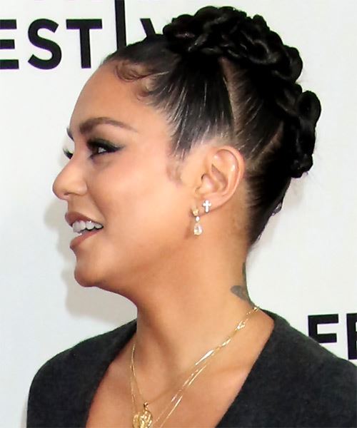 Vanessa Hudgens Twisted Updo - side on view