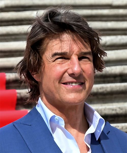 Tom Cruise Casual Hairstyle - side on view