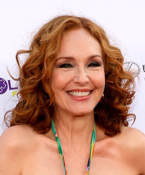 Amy Yasbeck Shoulder-Length Tight-Curl Bob - side on view