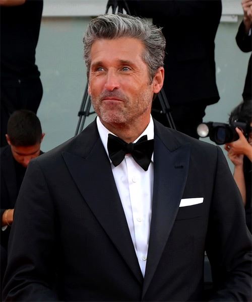 Patrick Dempsey Short Grey Hairstyle - side on view