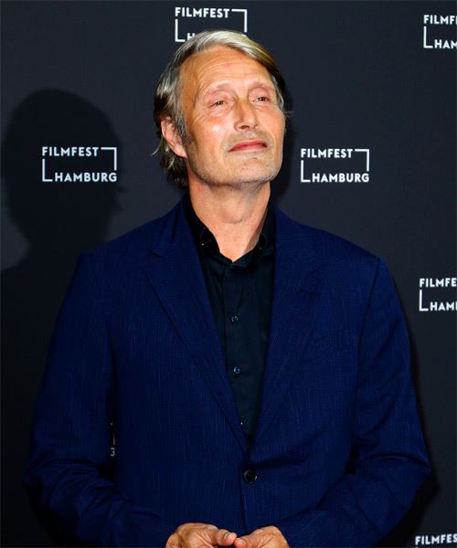 Mads Mikkelsen Casual Hairstyle - side on view