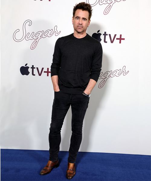 Colin Farrell Spiky Hairstyle - side on view