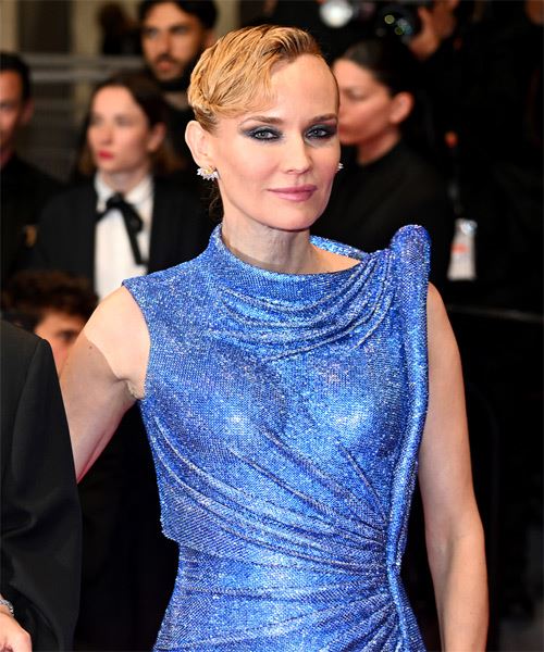 Diane Kruger Updo Hairstyle - 2024 Cannes Film Festival - side on view