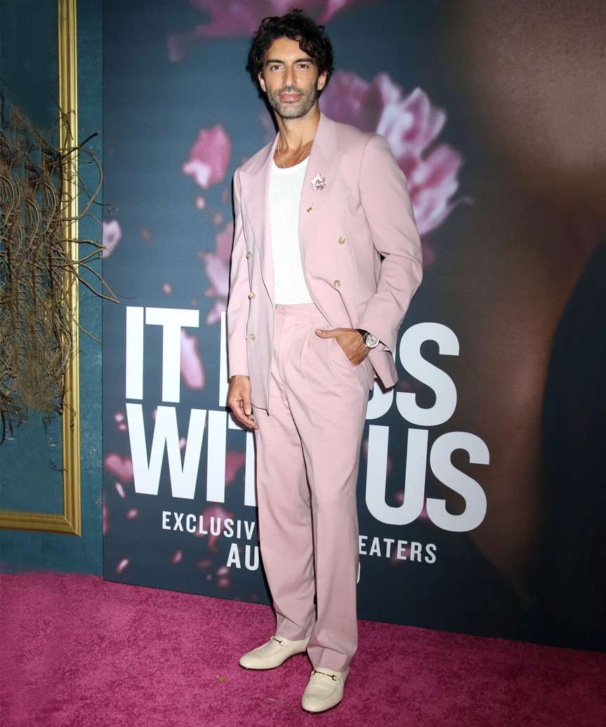 Justin Baldoni Hairstyle With Natural Waves - view from the side