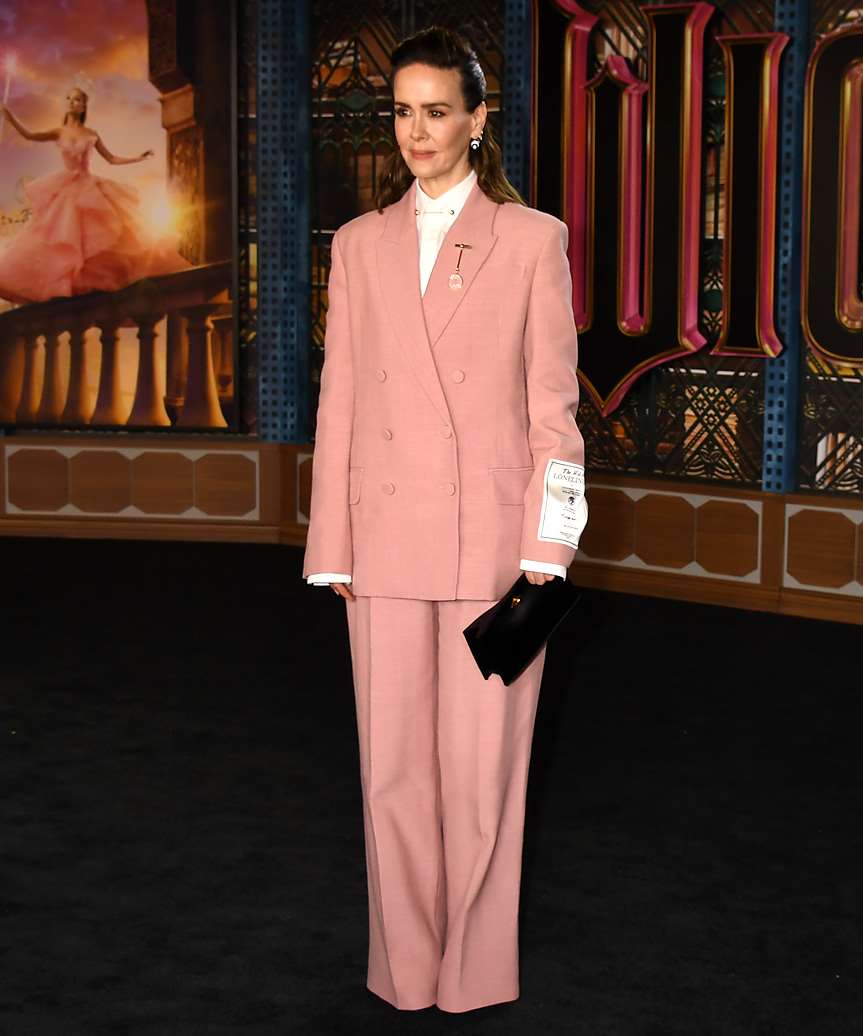 Sarah Paulson Long Quiff Hairstyle - view from the side